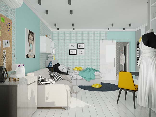 Căn hộ nhỏ 43m2 của nữ stylish trẻ
