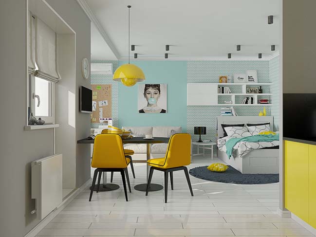 Căn hộ nhỏ 43m2 của nữ stylish trẻ
