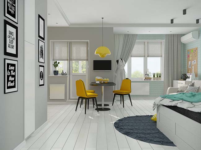 Căn hộ nhỏ 43m2 của nữ stylish trẻ