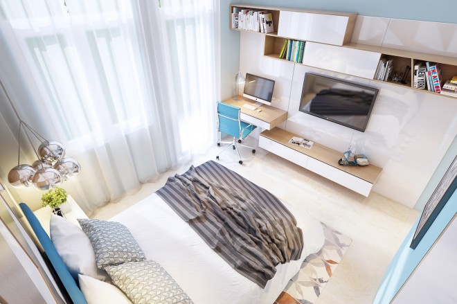 Thiết kế nhà phố với vườn cây bao quanh