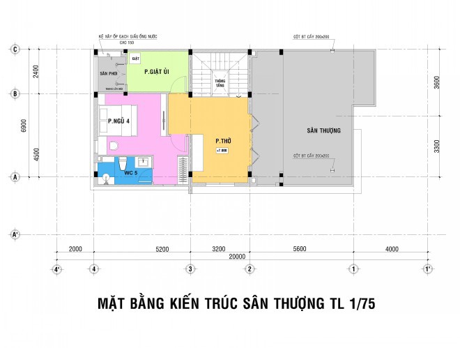 Thiết kế nhà phố với vườn cây bao quanh